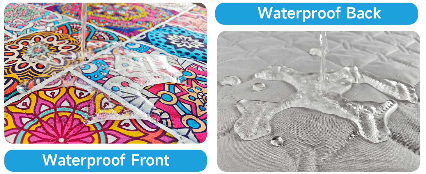 Водонепроникний коврик для собак, ковдра для лежанки, захист меблів, 178 x 76 см (Блискучий медальйон)