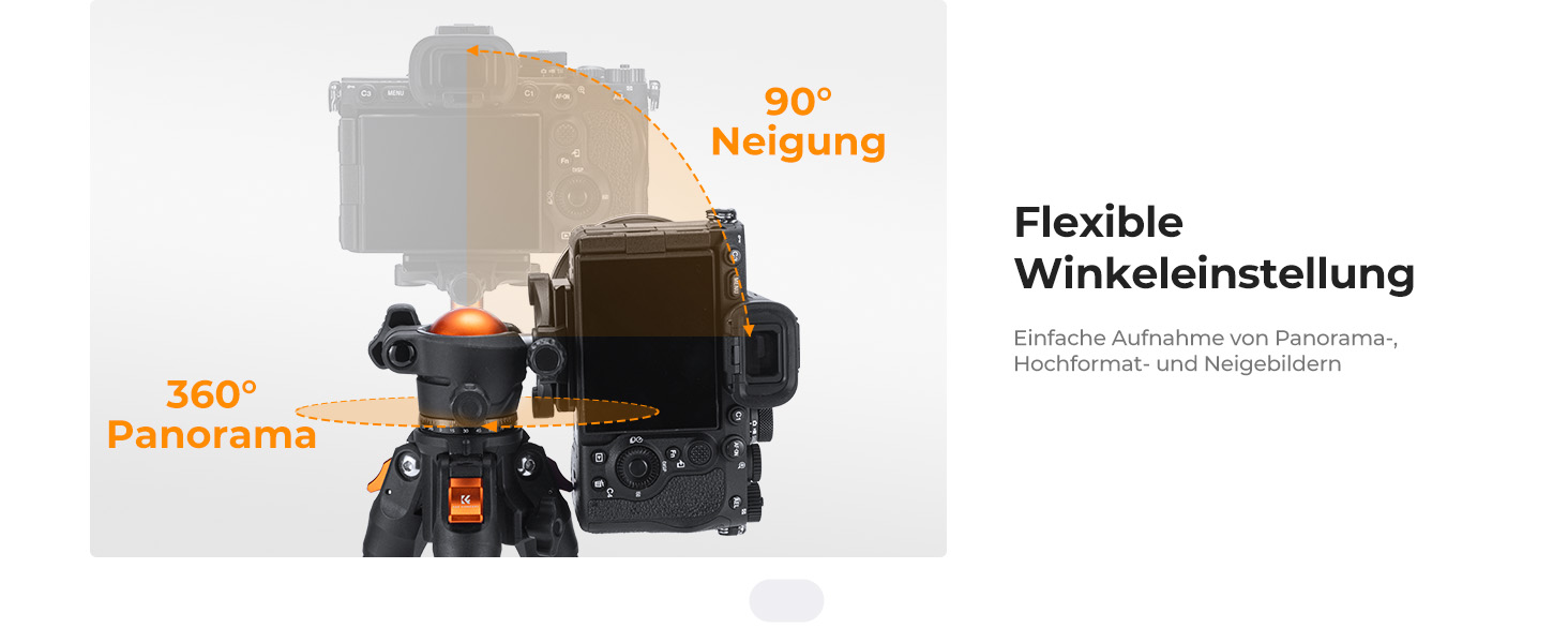 Штатив K&F Concept 163CM з алюмінію: легкий та компактний, до 10 кг, для DSLR, телескопів, камер та смартфонів