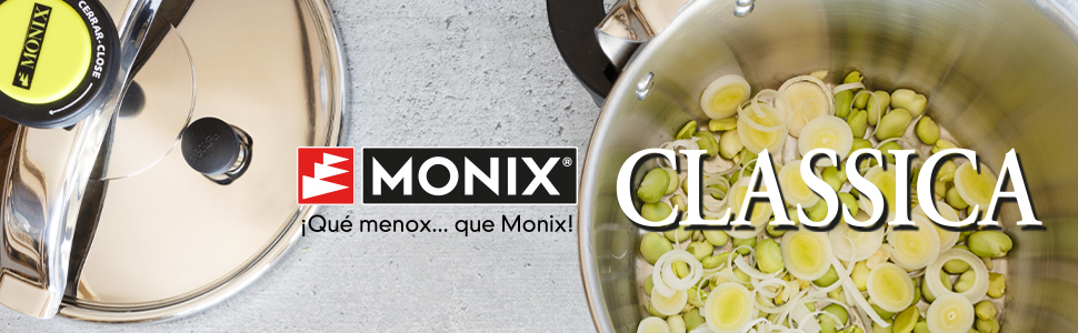 Monix Classica Pressure Cooker 8L, Stainless Steel 8 Liter