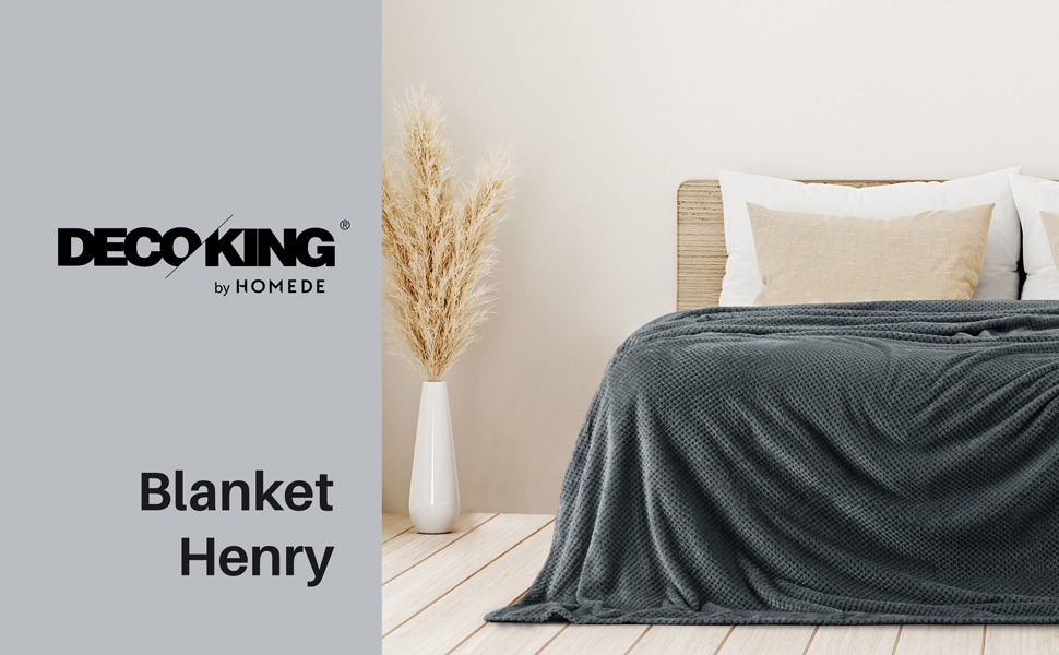Плед DecoKing 70x150 см: м'який та затишний, з мікрофібри, сірий, скандинавський стиль