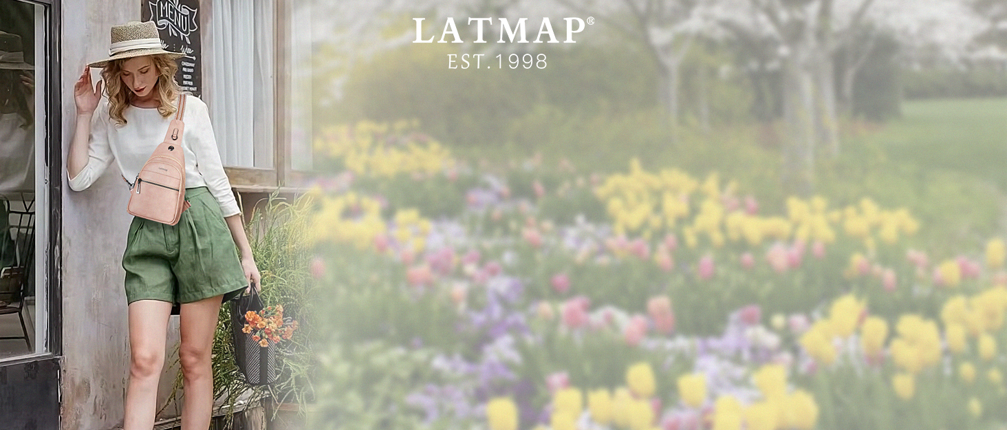 Жіноча бананка LATMAP з водонепроникної екошкіри, компактна поясна сумка-антивор для спорту, подорожей, велопрогулянок, бежева