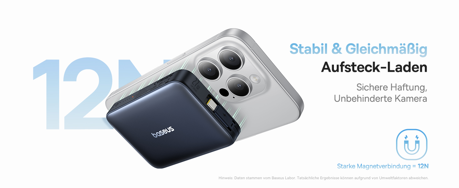 Power Bank Baseus EnerFill MagSafe 10000mAh, 22.5W USB-C, 15W Wireless, для iPhone 17/16/15/14/13/12, сірий