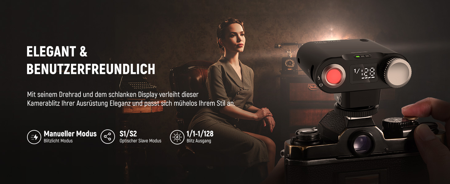 Спалах для камери NEEWER Z160 SE - сумісний зі Canon, Nikon, Panasonic, Olympus, Pentax та іншими DSLR та цифровими камерами