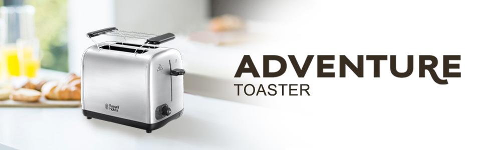 Електричний чайник Russell Hobbs Adventure 1.7л, 2400W, нержавіюча сталь, з функцією швидкого кип'ятіння