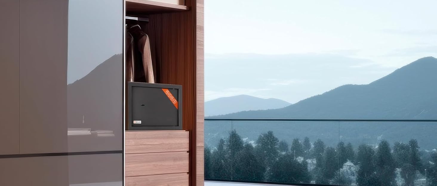 Сейф Tresor Business XL з ключовим замком, 50x35x36 см (ВxШxГ), Тітаново-сірий