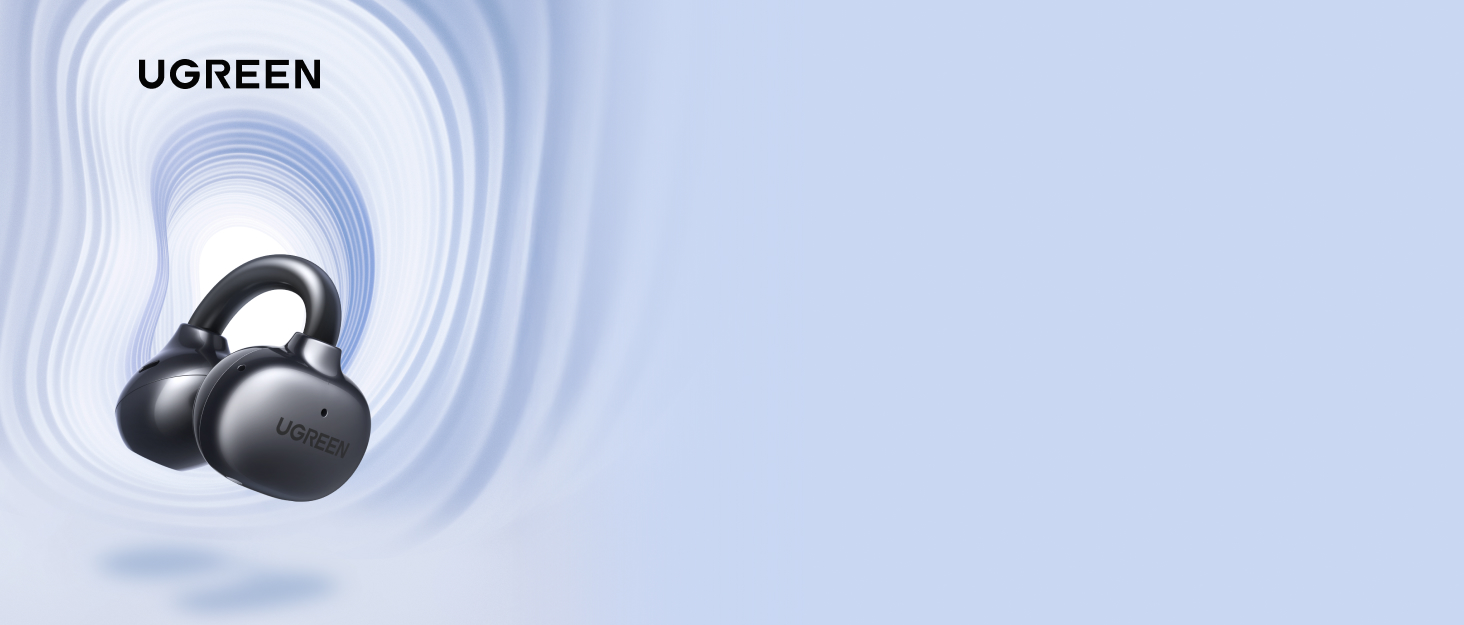 Навушники UGREEN HiTune Max5c Over-Ear з активним шумозаглушенням, Hi-Res Audio, LDAC, Bluetooth 5.4, Spatial Audio, 75 годин роботи, чорний