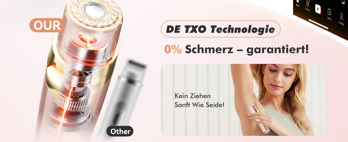 Електричний жіночий епілятор 6-в-1 для бікіні, обличчя та тіла - гладке гоління без подразнень