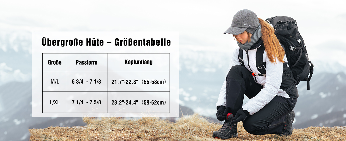 Водонепроникна шапка-кепка TOP-EX для жінок з відкидною часткою та отвором для хвостика, тепла флісова підкладка, біг узимку, світловідбиваюча, сірий колір, розмір L-XL