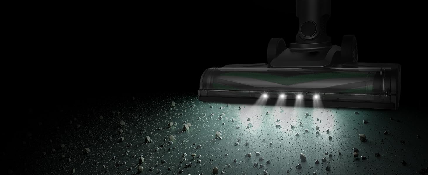 Бездротовий пилосос Vexilar 500W з акумулятором: потужний, 6-в-1, для твердих поверхонь, килимів та шерсті тварин, з сенсорним дисплеєм