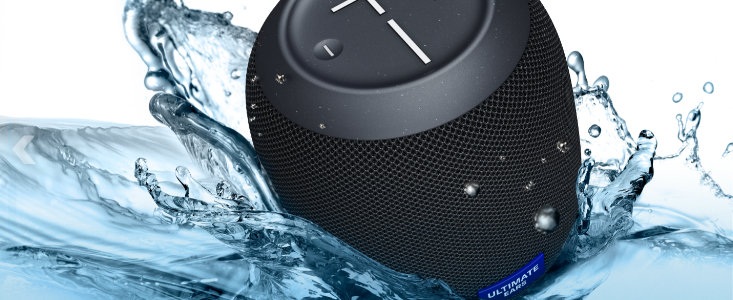 Портативна Bluetooth колонка Ultimate Ears WONDERBOOM PLAY чорного кольору: водонепроникна, з глибоким басом та 360° звуком, пилозахищена, плаваюча, радіус дії 40м
