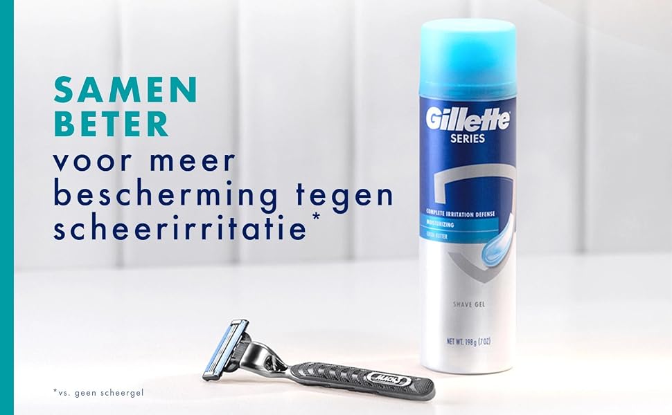 Смінні леза для чоловічої бритви Gillette Mach 3 Original, блакитні, 25 шт.