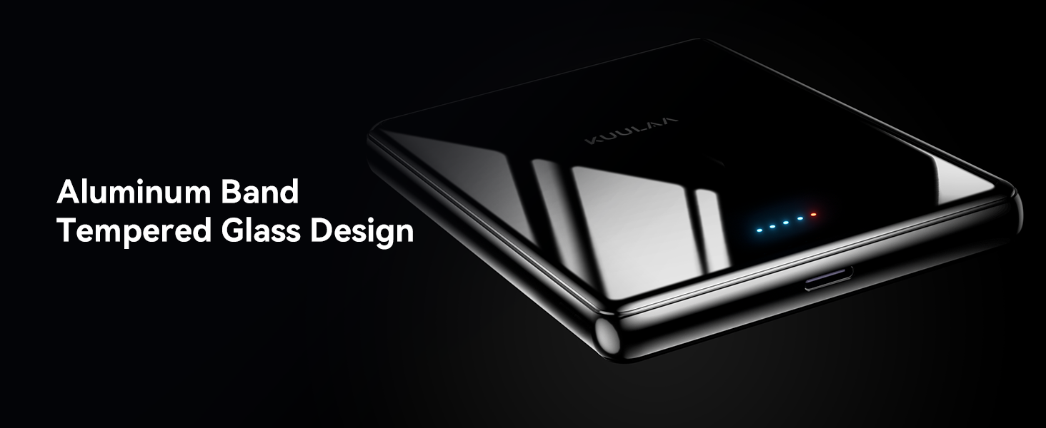 Power Bank Magsafe 5000mAh/10000mAh (Сірий/Чорний) - Бездротова зарядка, PD 20W, USB-C, Тонкий, для iPhone 16/15/14