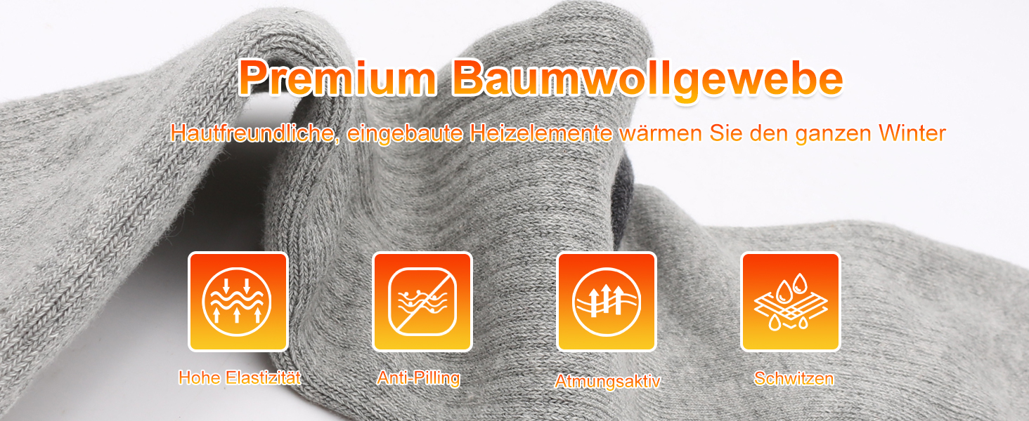 Гріючі шкарпетки Svpro для чоловіків та жінок, акумуляторні, з підігрівом, теплі зимові шкарпетки, батарейні, для кемпінгу, полювання (M, сірий)