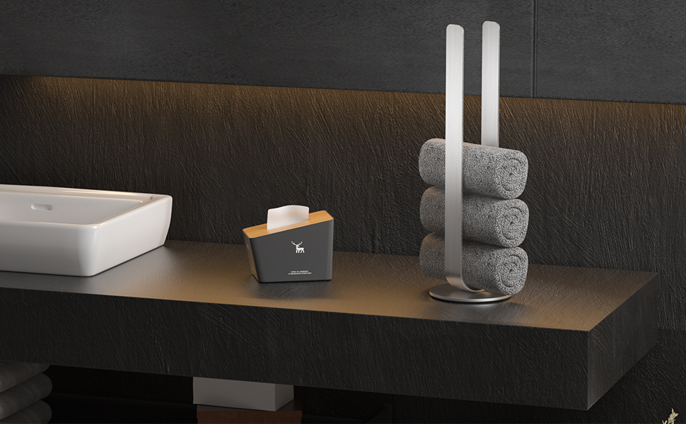 Тримач для рушників ZUNTO без свердління, для гостей, самоклеючий, штанга для рушників з нержавіючої сталі, 40 см, сріблястий (стійкий)