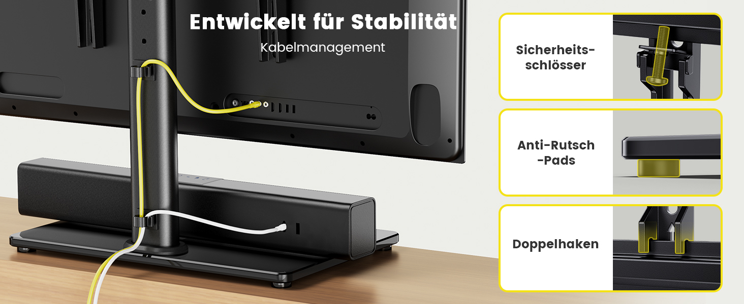Підставка для телевізора поворотна, універсальна, для LED, LCD, Flat & Curved телевізорів 32-60 дюймів, до 40 кг, VESA 400x400 мм