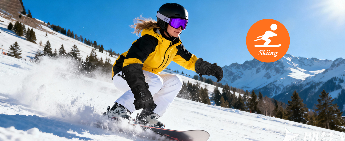 Обогріваючі рукавички Minthouz 5V 5000mAh USB-C з регулюванням температури, водонепроникним екраном та 3 рівнями нагріву - ідеальні для зимових пригод, роботи та спорту