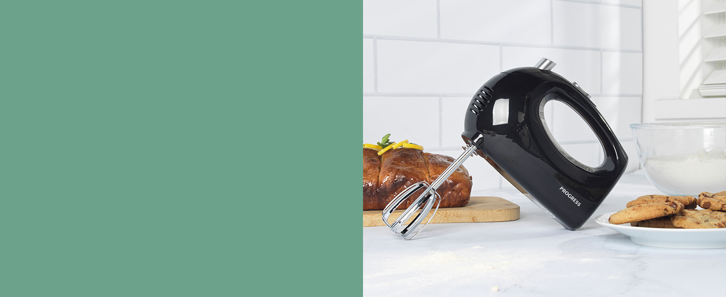 Електричний ручний міксер Progress EK5901PVDE – 250W, 5 швидкостей, чорний, з функцією викидання для легкого очищення
