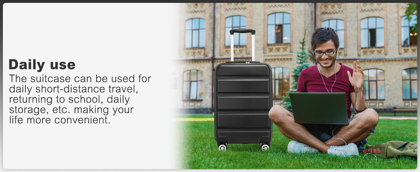 Чемодан-валіза KONO з розширенням, жорсткий корпус, великий розмір XL, з TSA-замком та 4 подвійними колесами, ідеальний для подорожей та бізнесу, 75x47.5x29.5 см, чорний