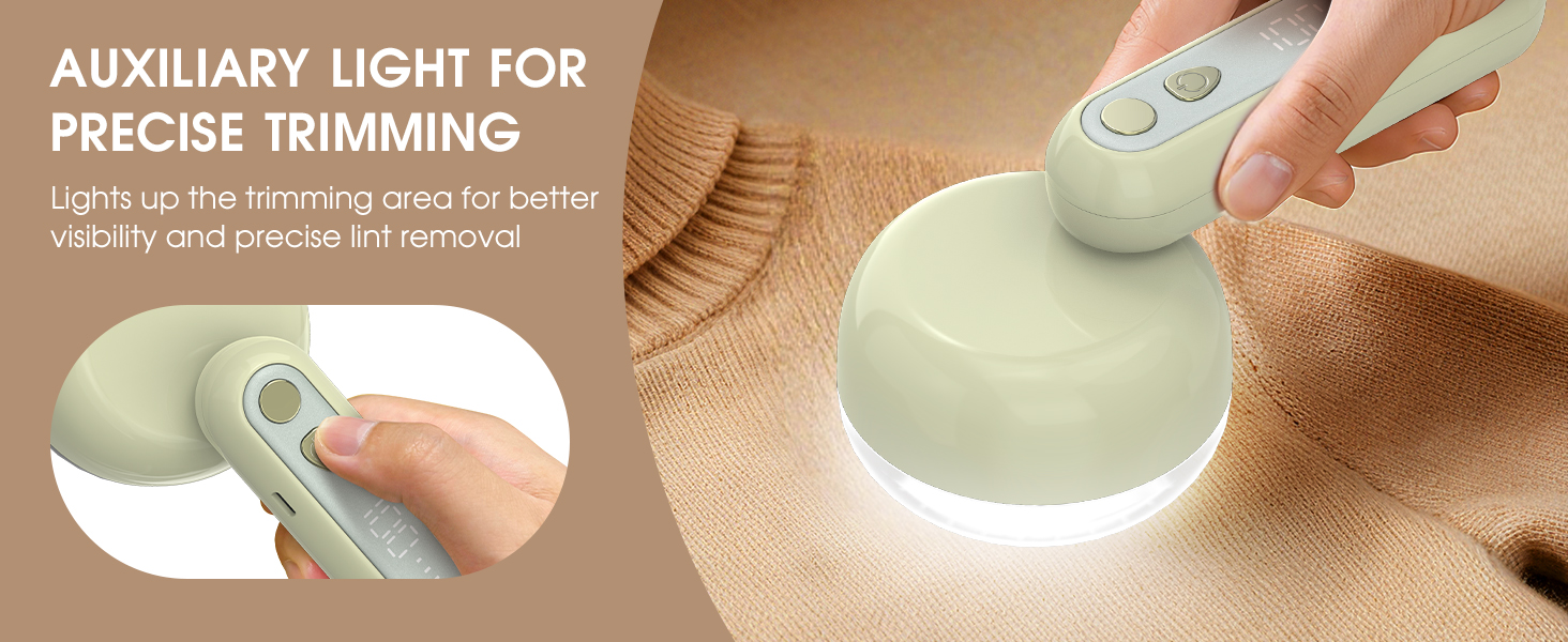 Електричний видалення ворсу COPPA: портативний пристрій для одягу з 6 лезами та 3 швидкостями, з індикатором заряду