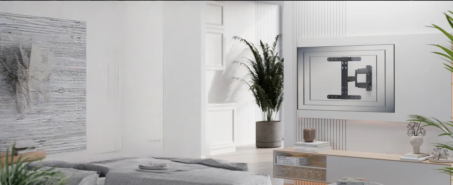 Настінний кріплення для телевізора RICOO S9544: поворотний, нахильний, універсальний, 40-65 дюймів, VESA 400x400, до 45 кг