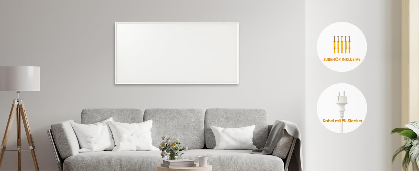 Інфрачервовий обігрівач Byecold Standgerät 300 Вт з підставкою, інфрачервовий електрообігрівач, білий, з захистом від перегріву