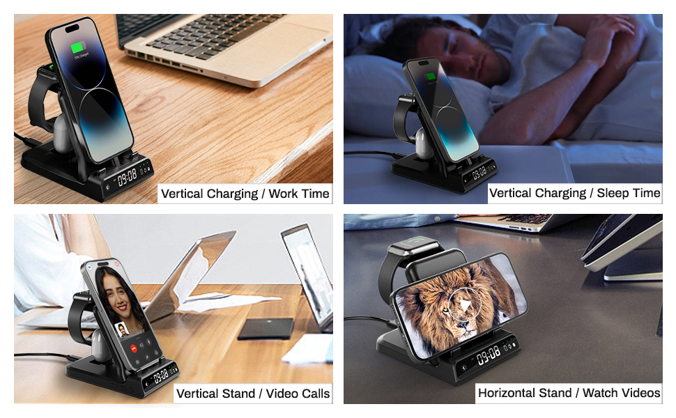 Зарядний стан для Apple SwanScout 701A: iPhone, Apple Watch, AirPods. 3 в 1