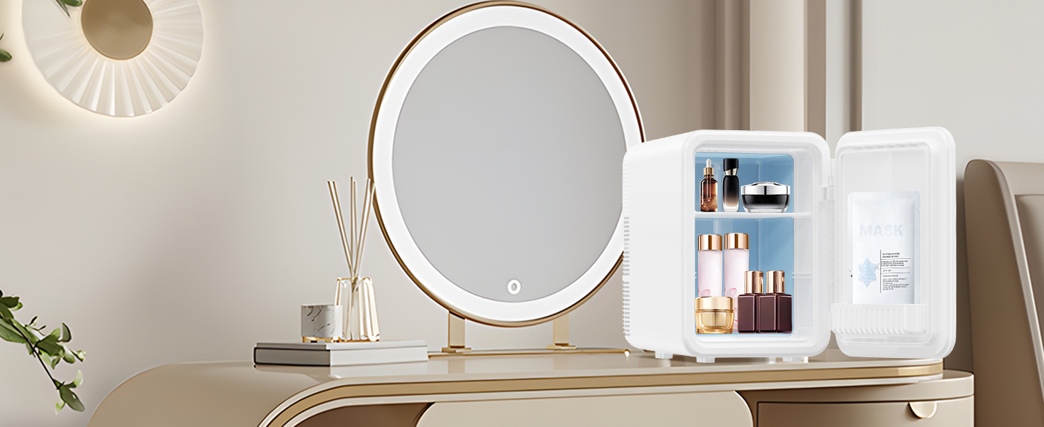 Mini холодильник Enventor 10L: компактний, тихий, з двозонним охолодженням (12V/220V) для авто, кімнати, офісу