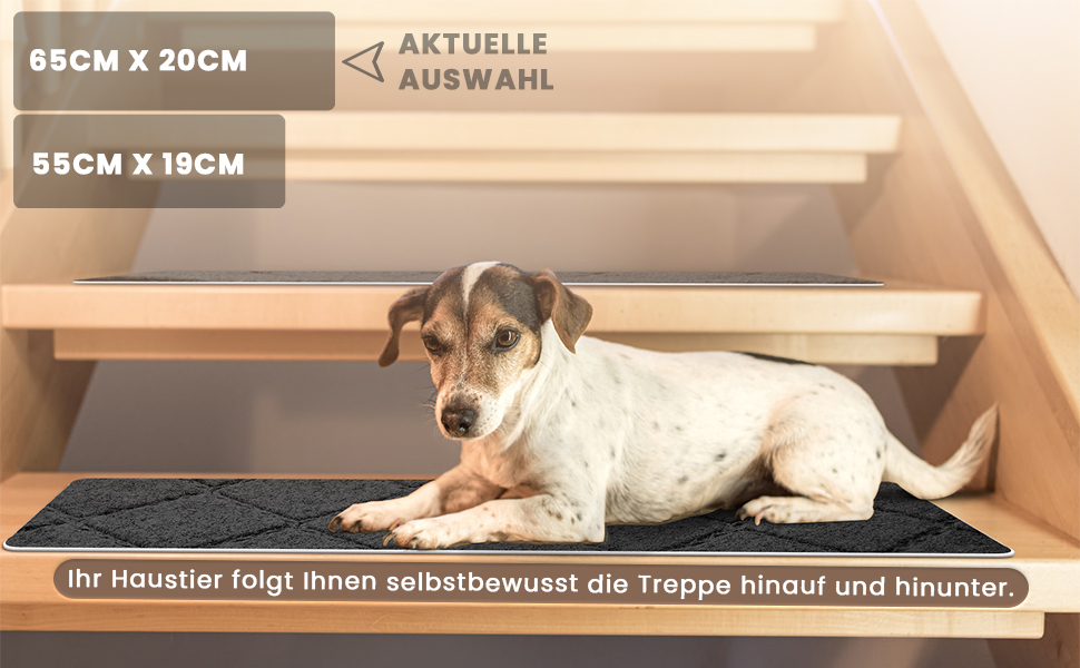 Килимок для сходів, 15 шт., самоклеючий, антиковзкий, для дому, можна різати, багаторазовий, захист від ковзання для дітей, домашніх тварин та літніх людей (55х19 см, 65х20 см, чорний)