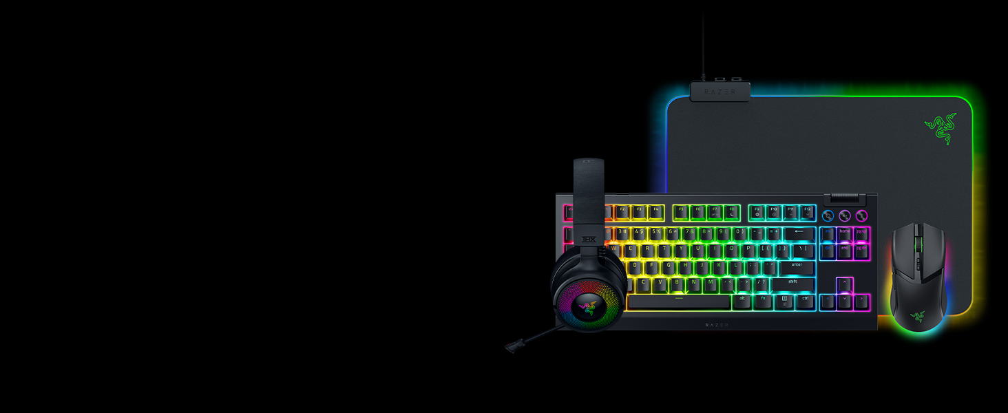 Механічна ігрова клавіатура Razer BlackWidow V4 TKL з зеленими перемикачами (RGB Chroma, 6 макро-клавіш, Doubleshot ABS-кейкапи, QWERTY US-розкладка)