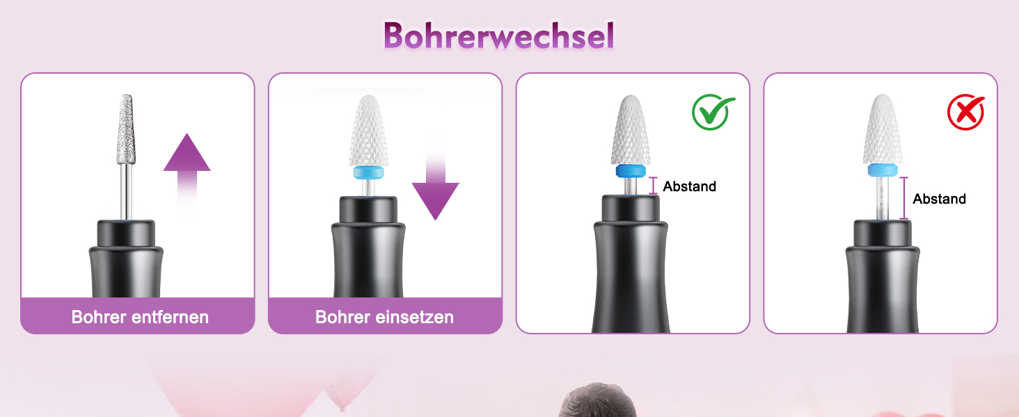 Електричний набір для манікюру та педикюру Nagelfräser: 12 в 1, бездротовий, 9 швидкостей, для гелю та акрилу