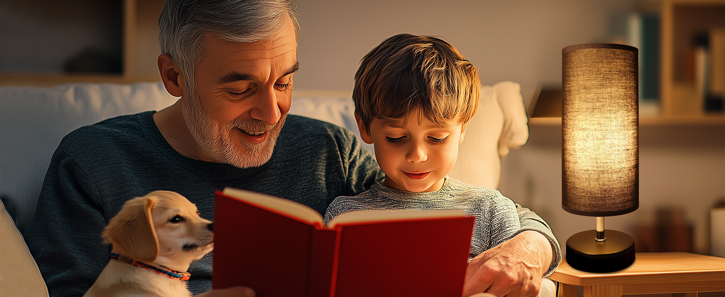 Настільна лампа чорного кольору 2 шт. з LED-лампочками 6W, патрон E27, вимикач на кабелі, 3 колірні температури (3000K/4000K/6500K) з функцією пам'яті, сучасна LED-лампа для спальні/вітальні, 2 лампочки в комплекті