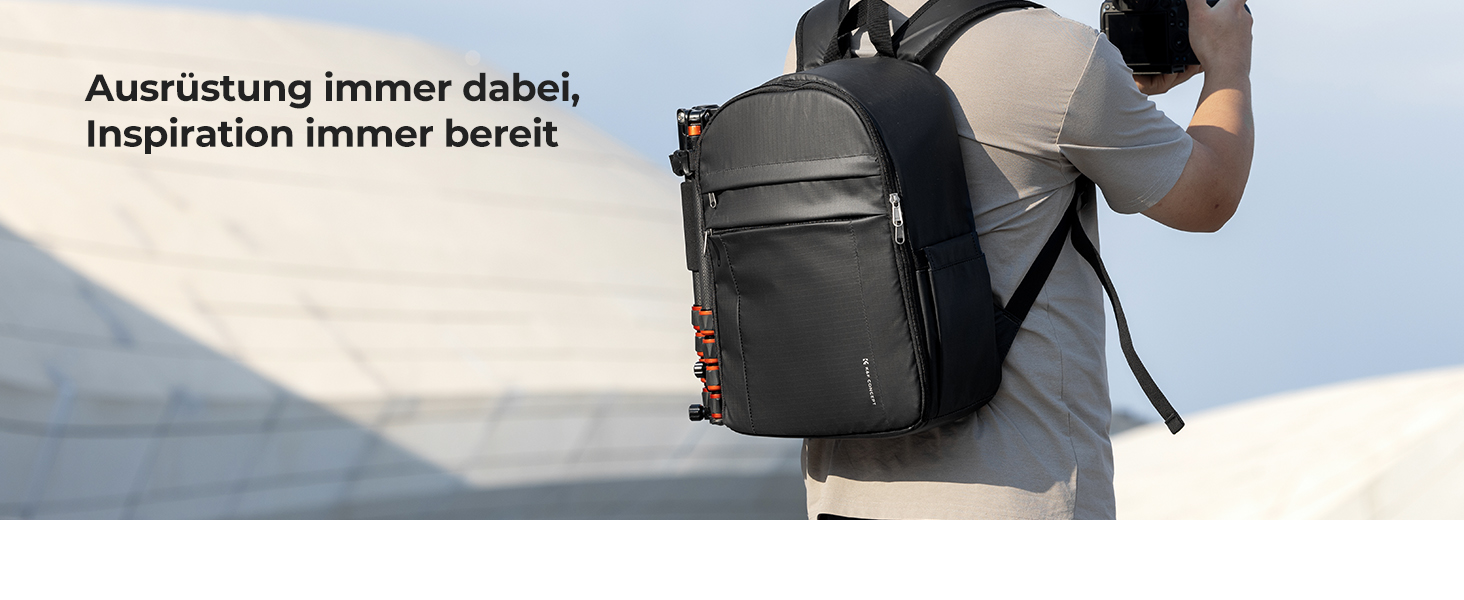 Рюкзак для фотокамери K&F CONCEPT з захистом від дощу, для DSLR/SLR, зелений з імітацією шкіри