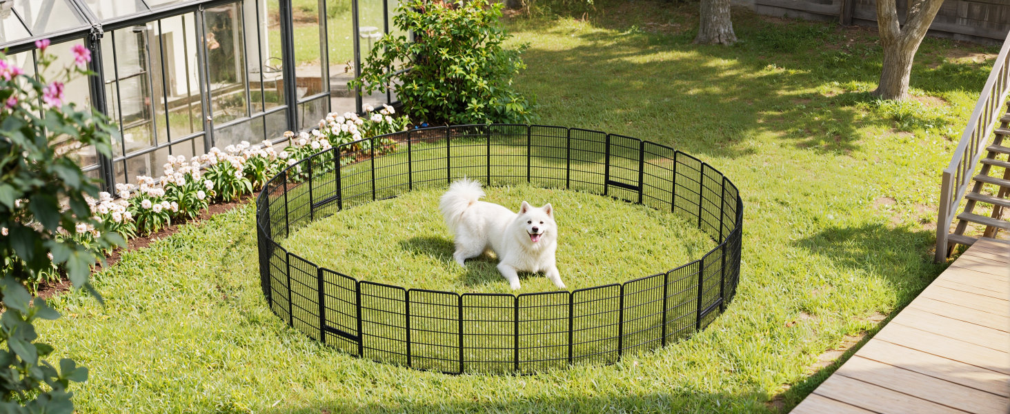 Вольєр для цуценят SunsGrove 60см, чорний, 2 частини, міцний, антикорозійний, без інструментів