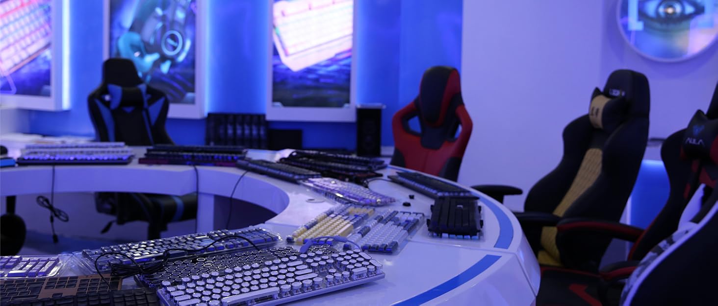 Механічна ігрова клавіатура AULA 60% з RGB-підсвічуванням, Hot-Swap, Type-C, блакитні перемикачі (чорно-сірий)