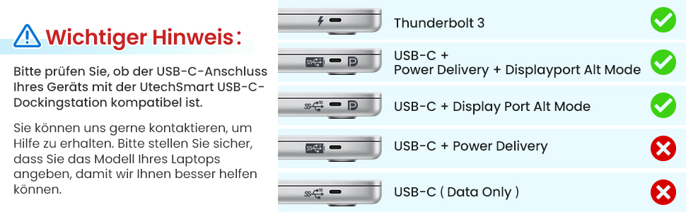 Док-станція USB C з підтримкою 3 моніторів, хаб з Ethernet, HDMI, VGA, PD3.0, SD/TF кардридер та 4 USB порти, сумісна з MacBook та Windows (UCN3270)