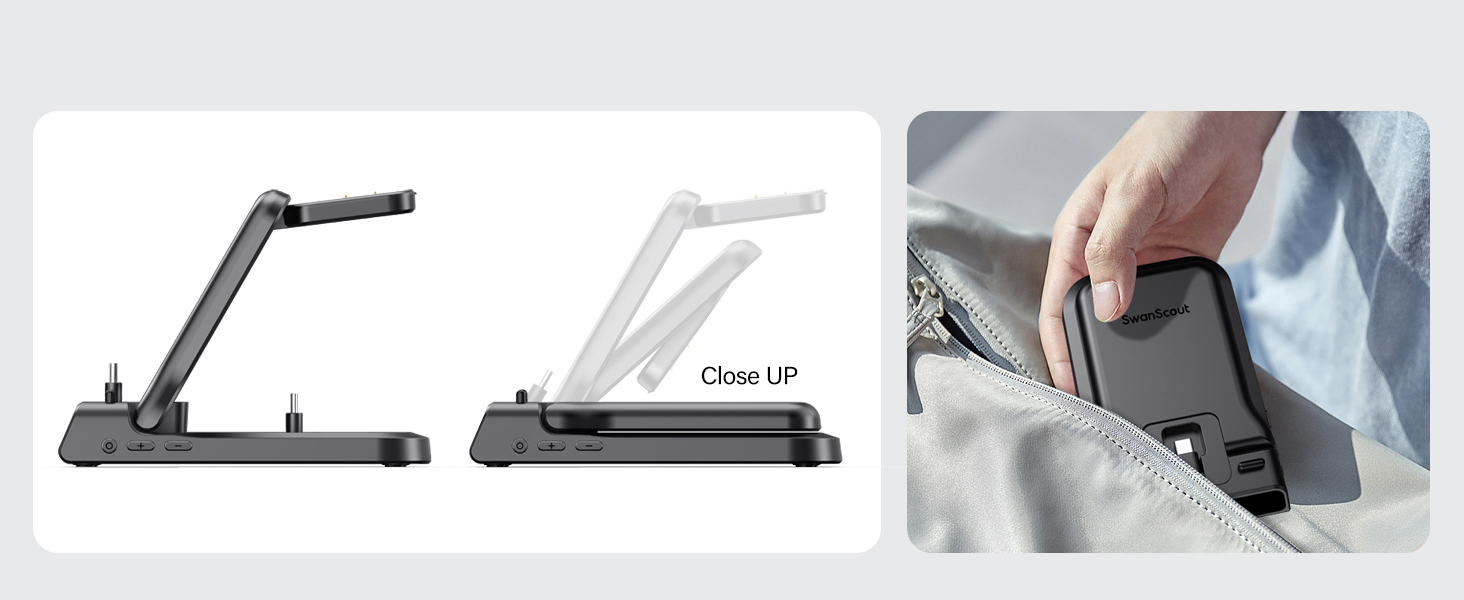 Зарядна станція 3-в-1 для Google Pixel Watch 3/2 та смартфонів Pixel, 25W USB-C, SwanScout 701G2 (Не для Pixel Watch 4/1)