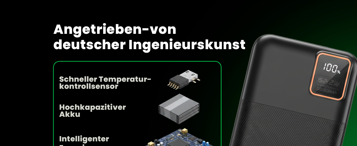 Повербанк PATONA Premium 20000mAh 22.5W PD з Li-Polymer батареєю, швидка зарядка, USB-C та 2x USB-A, 74Wh