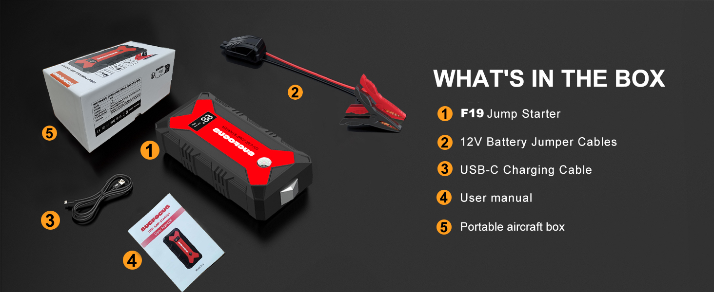 Powerbank для автомобіля Starthilfe 4000A: Зарядний пристрій для авто 12V (до 9L бензин/8.5L дизель) з LED-ліхтариком та USB 3.0