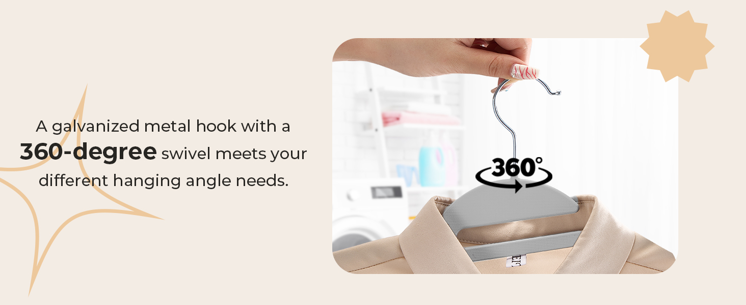 20 шт. Плечі для одягу HOUSE DAY з пластику - протиковзкі, для мокрого та сухого одягу, обертаються на 360°, міцні, сірі (з чорною гумовою смугою)