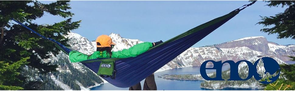 Гамак для кемпінгу ENO DoubleNest, 1-2 особи, спеціальне кольорове рішення ATC Violett / Blaugrün