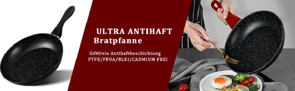 Набір посуду HOMELUX 10 предметів для індукційних плит з алюмінію з антипригарним покриттям, з кришками. Без PFOA.