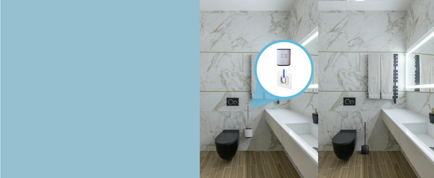 Силіконова щітка для унітазу 3-в-1 з тримачем та кріпленням на стіну, довга ручка з нержавіючої сталі, гігієнічна з ламелями та скребком - набір для ванної кімнати та гостьового туалету, нержавіюча сталь, срібло