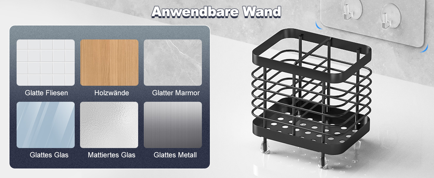 Підставка для зубних щіток Luxspire, електрична, з нержавіючої сталі, настінна без свердління, чорна, 2 слоти