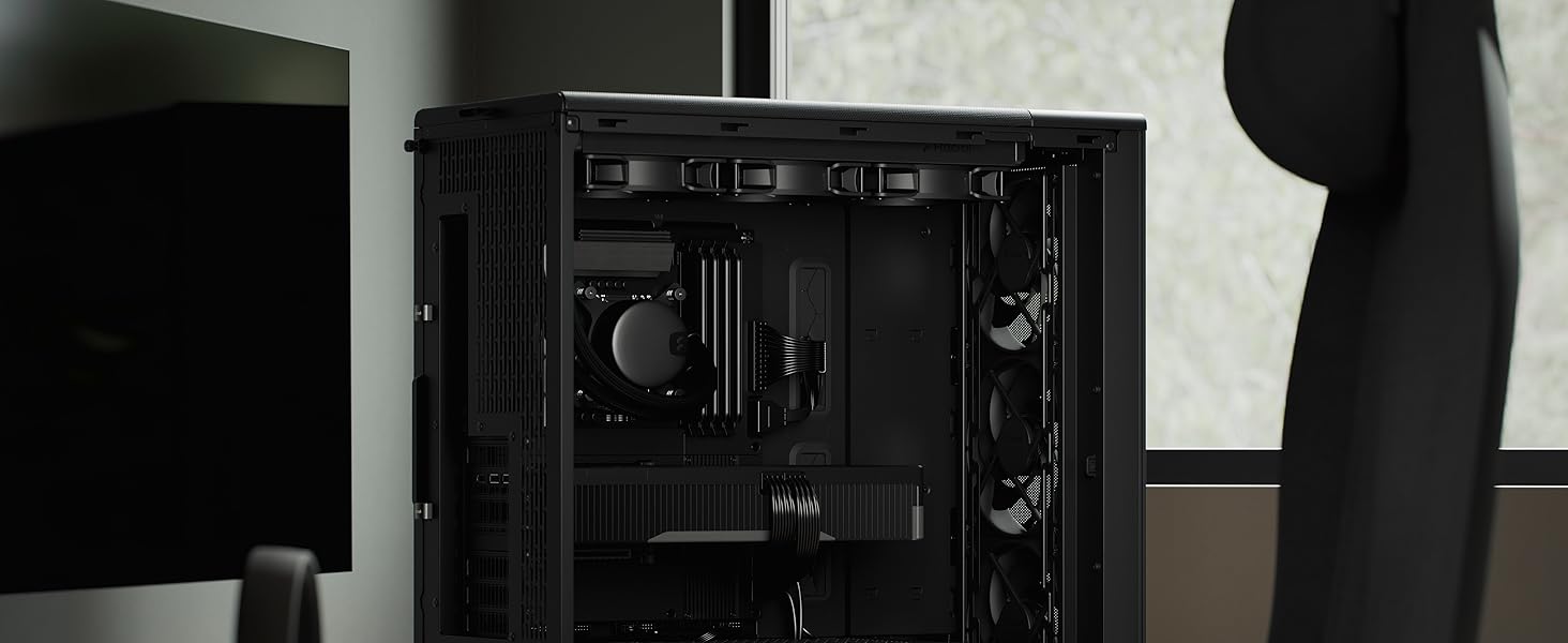 Корпус для ПК Fractal Design Meshify 2 White: Прозора бічна панель з загартованого скла, Mesh-панель, 3 вентилятори Momentum, підтримка ATX/mATX/ITX