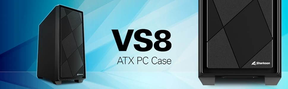 Sharkoon VS8 Midi Tower USB 3.0 Negra - корпус для ПК, чорний