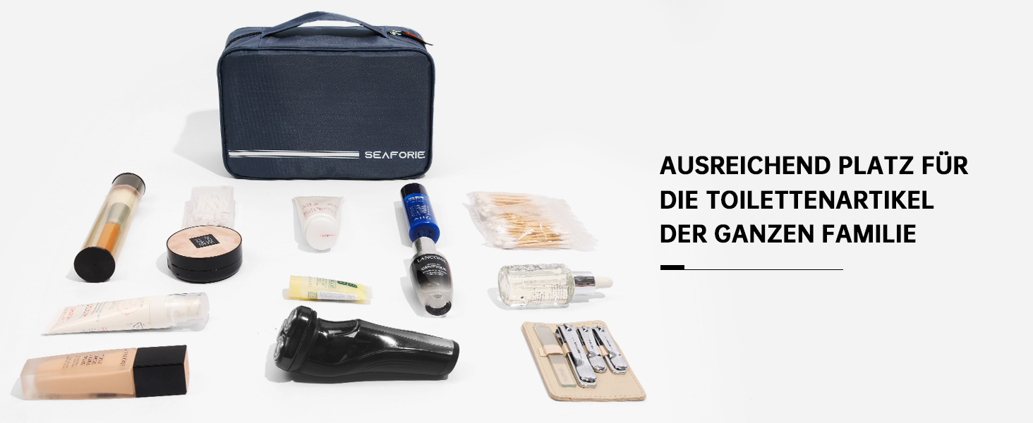 Сумка для туалетних аксесуарів на гачок, велика дорожня сумка-органайзер для жінок та чоловіків, 4-в-1 водонепроникна, армійний зелений (темно-синій)