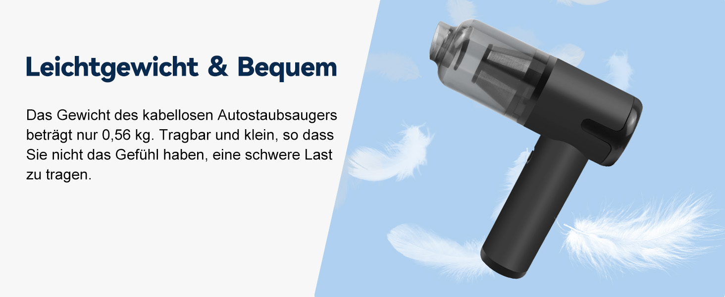 Акумуляторний пилосос AGARLE для авто, ручний міні-пилосос, багатофункціональний з насадкою, для видалення шерсті тварин, потужність 6000 Па