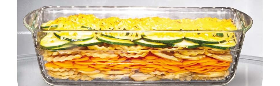 Набір овочерізок та мандолін 16-в-1 з контейнером із скла, BPA-free, леза з нержавіючої сталі для нарізки, кубиків, шинкування, соломки – кухонний помічник для овочів