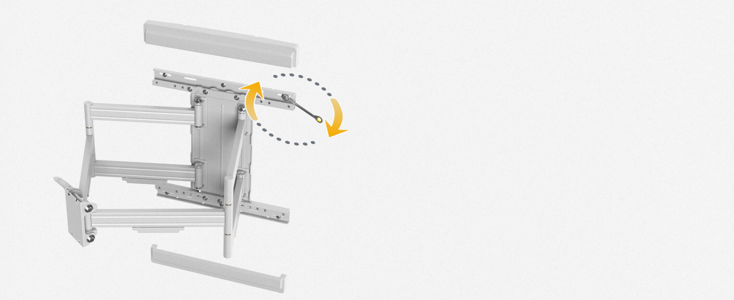 Кріплення для телевізора RICOO S9564: універсальний настінний тримач для телевізорів 40-85 дюймів (VESA 600x400, до 45 кг) з можливістю повороту та нахилу