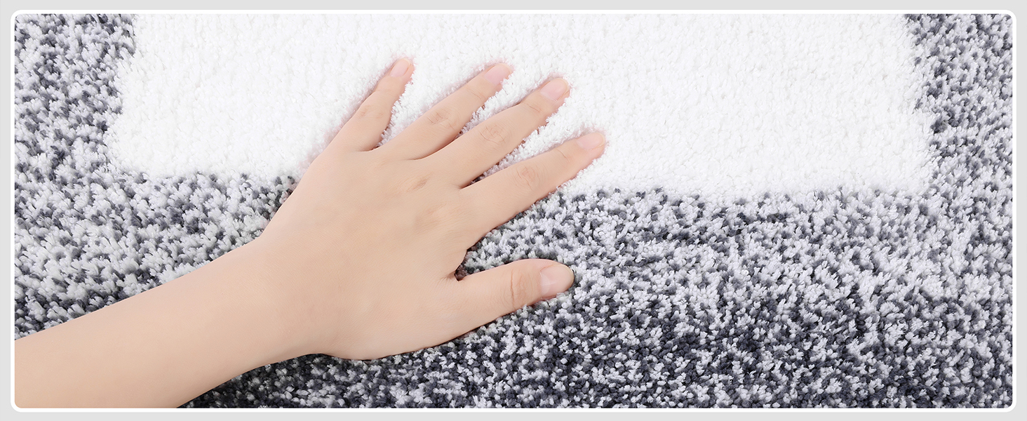 Enyhom Super Soft Microfiber Bath Mat - Non-Slip, Absorbent, Machine Washable, Dark Grey, 60x90cm